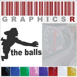  Sticker Decal Graphic   Rock Climber The Balls Guide Crag 