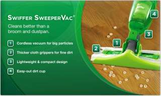 Swiffer SweeperVac Rechargeable Cordless Vacuum Starter Kit (Packaging 