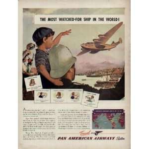 AM Clippers, The Most Watched For Ship In The World  1941 PAN AM 