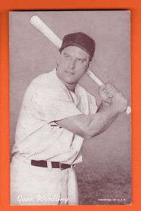 1947 66 Baseball Exhibits Gene Woodling   Very Good  