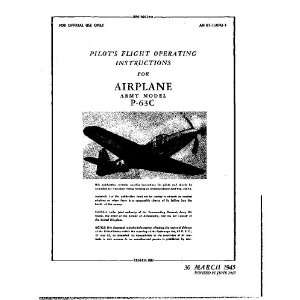  Bell P 63 Aircraft Flight Manual: Bell Aircraft: Books