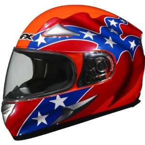    90 Full Face Motorcycle Helmet Orange Rebel Extra Small XS 0101 3445