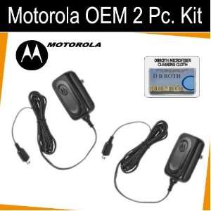 Set of 2 Original OEM Travel Chargers for your Motorola Bluetooth H12 