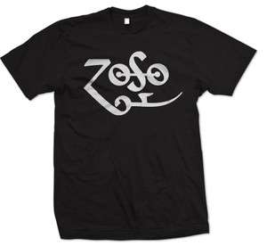 Zoso Jimmy Page Symbol Zeppelin Rock Retro Music New T shirt  