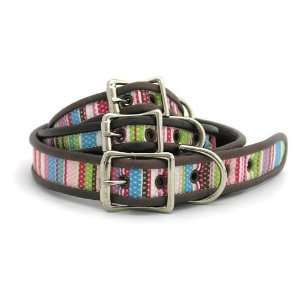  Lucky Girl Striped Dog Collar: Pet Supplies
