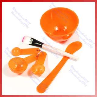 Beauty 6 in 1 DIY Facial Mask Bowl Brush Spoon Tool New  