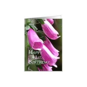  41st Birthday Flowers Card Toys & Games