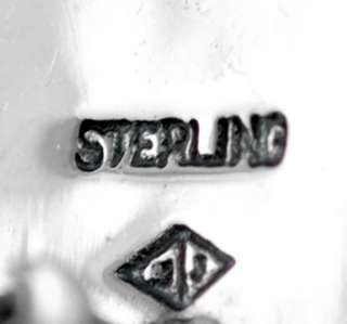 Judith Jack Sterling Onyx & Marcasite Post Earrings  