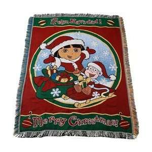  Dora the Explorer Feliz Holiday Throw