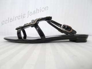CHANEL Sandales Jeweled Open Toe Shoes Sandals 37 NEW  