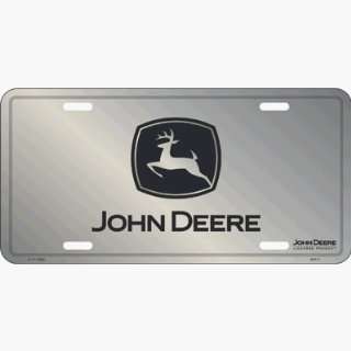   Deere 60088 Logo 2000   Silver and Black Auto Tag: Sports & Outdoors