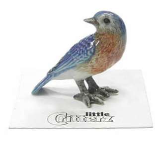 Little Critterz Melody Eastern Bluebird Bird Miniature Figurine Wee 