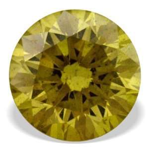    0.22 Ct Round Cut Canary Yellow Loose Real Diamond Jewelry