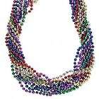 Lot of (50) Brand New 36 Three Strand Mardi Gras Bead Necklaces 