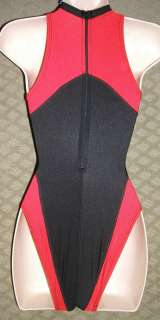 Speedo rear zipper high neck female swimsuit badeanzug costume  