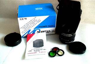 NEW* FISHEYE ZENITAR 2.8/16 M LENS for Contax/Yashica  