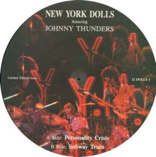 NEW YORK DOLLS Personality Crisis PICTURE DISC beauty  