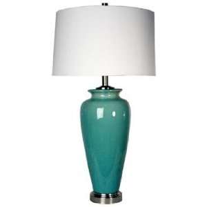  Azure Ceramic Steel Base Table Lamp