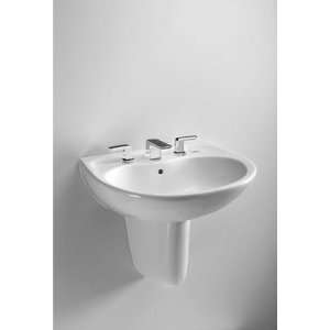  Prominence Wall Mount Bathroom Sink Finish: Cotton, Faucet 