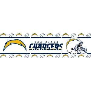  NFL SAN DIEGO CHARGERS LR WALL BORDER: Sports & Outdoors
