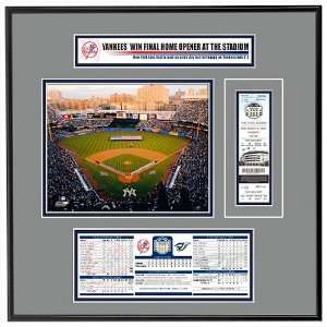   Yankees Ticket   Yankee Stadium 2008 Opening Day Frame Jr. Sports