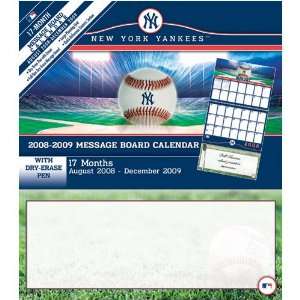  New York Yankees MLB 17 Month Message Board Calendar 