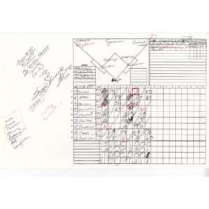 Suzyn Waldman Handwritten/Signed Scorecard Tigers at Yankees 5 01 2008 