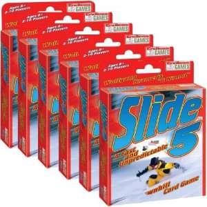  Slide 5 fun fast card game 6 DECKS bulk pack: Toys & Games