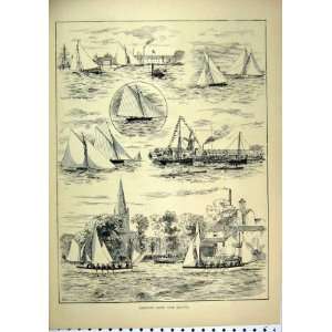   1887 Yarmouth Yacht Club Regatta Sculling Race Trixie