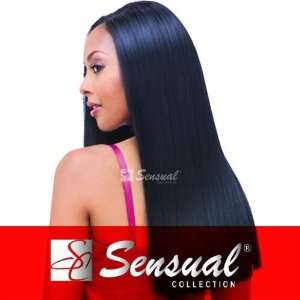   10 Silky Yaki 100% REAL HUMAN HAIR EXTENSIONS WEAVE #1: Beauty