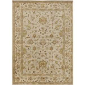 Crowne Collection Crowne 6011 Olive Green Beige Floral Area Rug 5.00 x 