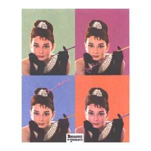   Hepburn Metal Tin Sign ~ Breakfast At Tiffanys ~ Approx 12 x 15 Inches