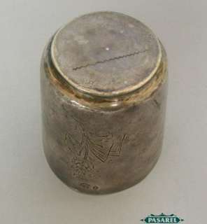 Rare Antique Ottoman Silver Cup / Beaker Turkey Ca 1850  