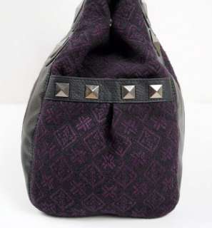 LOUNGEFLY Purple Tweed ANGRY HELLO KITTY Handbag, BAG  