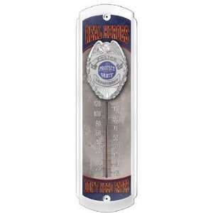 (5x17) Real Heroes Police Indoor/Outdoor Thermometer