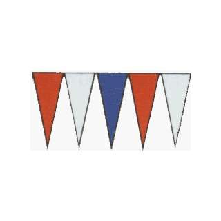  60ft Red/White/Blue Day Glo Pennant Streamer Everything 
