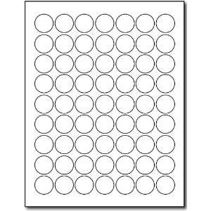   : 63up 1 Round Labels   1000 Sheets / 63000 Labels: Office Products