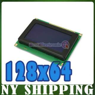 NEW 128X64 Character LCD Module Display LCM with Blue LED Backlight 