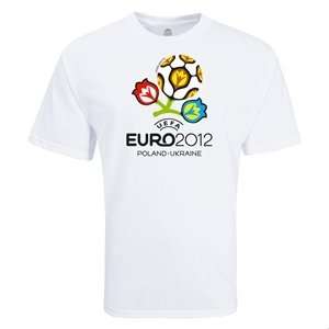  hidden Euro 2012 Official Chest Logo T Shirt (White 
