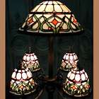 stained glass floor lamp base  