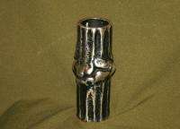 Vintage Abstract Handcrafted Metal Pewter Vase  