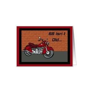  Motorcycle 68th Birthday Card Card Toys & Games