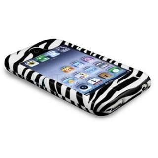 For APPLE IPHONE 3G 8GB 16GB 3GS ZEBRA PROTECTOR HARD CASE COVER White 
