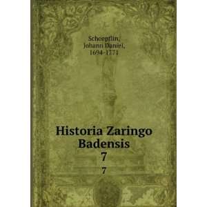   Zaringo Badensis. 7 Johann Daniel, 1694 1771 Schoepflin Books