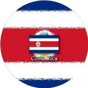 Pack of 12 6cm Square Stickers Costa Rica Flag