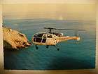 Alouette 3 helicopter South Aviation Lyna Paris France postcard