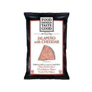  Food Should Taste Good Jalapeno Cheddar Chips (12x5.5 Oz 