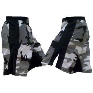    Urban Grey Camouflage MMA Fight Shorts Size 32 