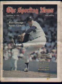 Sporting News Paper 1978 Rich Gossage Yankees Baseball  