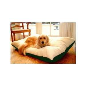  Rectangular Pillow Dog Bed Fabric Green, Size X Large 